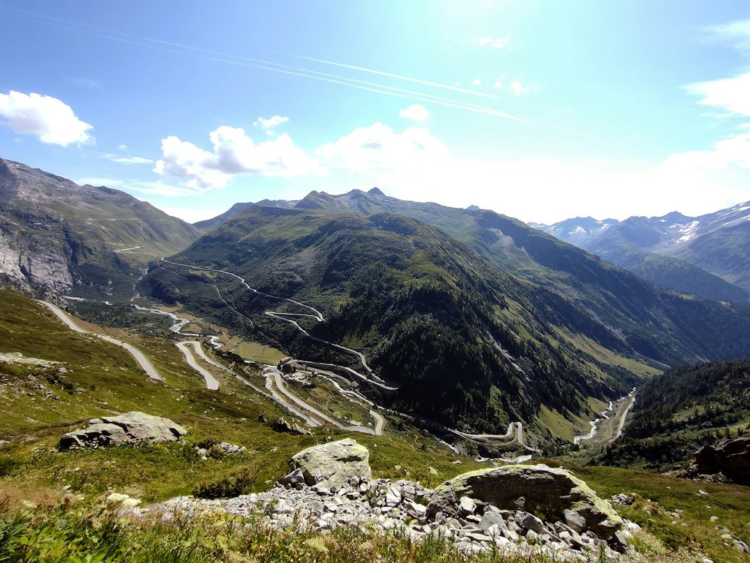 Berglandschap met pad/weg